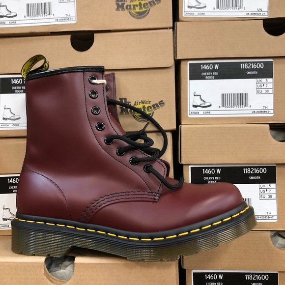 Dr Martens Womens Leather Cherry Boots 